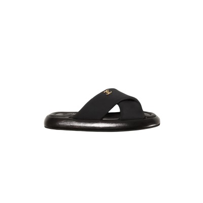 CHANEL MULES FABRIC BLACK G38864 X56508 94305 